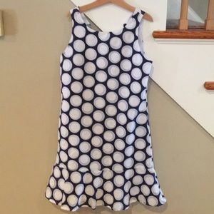 Florence Eiseman Navy Blue White Dress for Girls